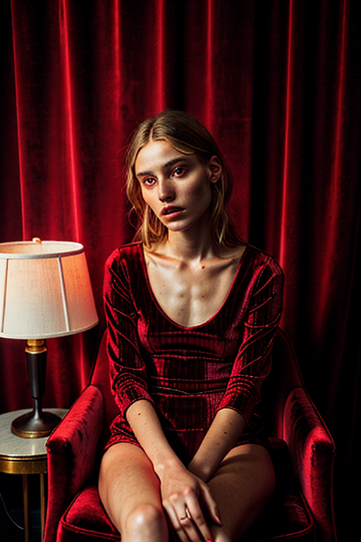 red eyes pic girl aesthetic