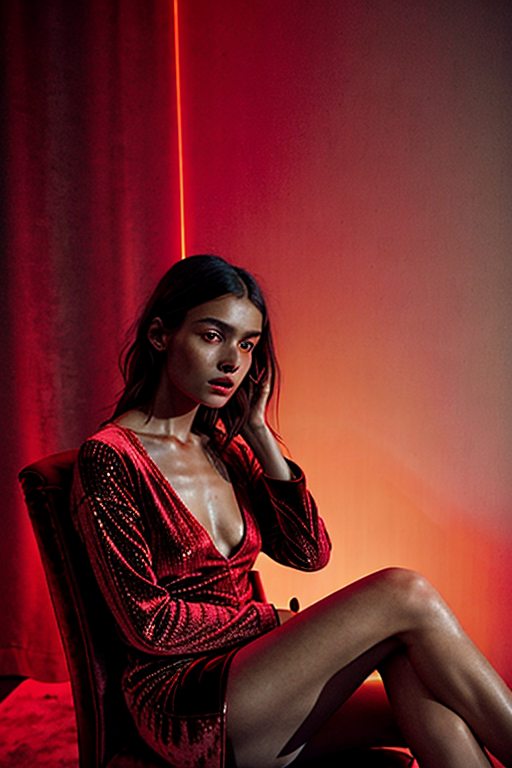 red eyes pic girl aesthetic